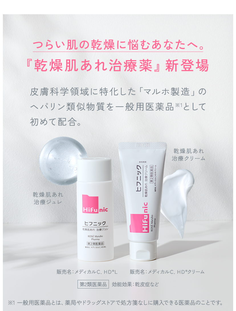つらい肌の乾燥に悩むあなたへ。『乾燥肌あれ治療薬』新登場